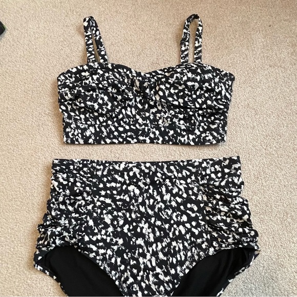 Joe Fresh Other - Joe Fresh+ twist front ruched 2pc swimsuit